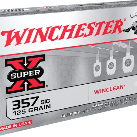 Winchester Ammo WC357SIG Super X  357Sig 125gr Winclean Brass Enclosed Base 50 Per Box/10 Case