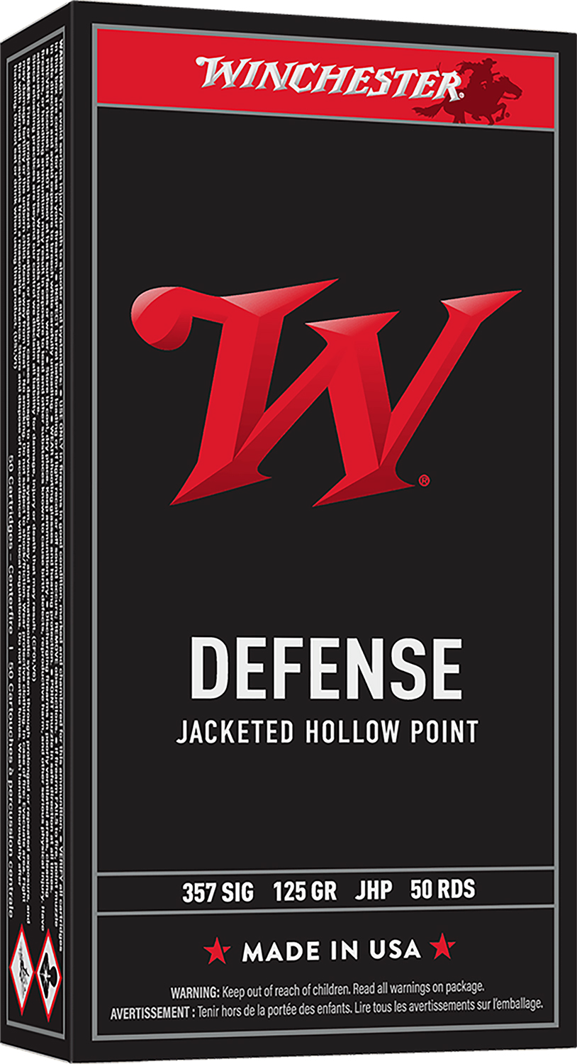 Winchester Ammo USA357SJHP USA 357Sig 125gr Jacketed Hollow Point 50 Per Box/10 Case