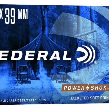 Federal 76239B Power-Shok  7.62x39mm 123gr Jacketed Soft Point 20 Per Box/10 Case