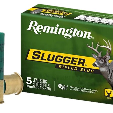 Remington Ammunition 20300 Slugger  12 Gauge 2.75" 1 oz Rifled Slug Shot 5 Per Box/ 50 Cs