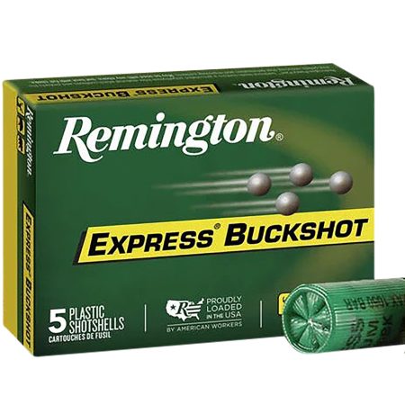 Remington Ammunition 20632 Express Buckshot 12Gauge 2.75" 00Buck Shot 5 Per Box/50 Case