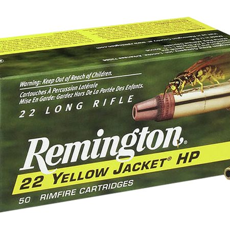 Remington Ammunition 21074 Yellow Jacket Rimfire 22LR 33gr Truncated Cone Hollow Point 50 Per Box/100 Case