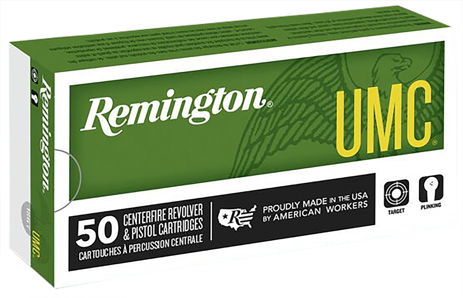 Remington Ammunition 23722 UMC 38Super+P 130gr Full Metal Jacket 50 Per Box/10 Case