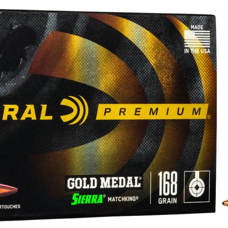 Federal GM308M Premium Gold Medal 308Win 168gr Sierra MatchKing BTHP 20 Per Box/10 Case
