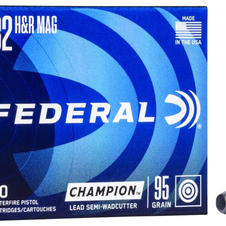 Federal C32HRA Champion Training 32H&R Mag 95gr Lead Semi Wadcutter 20 Per Box/25 Case