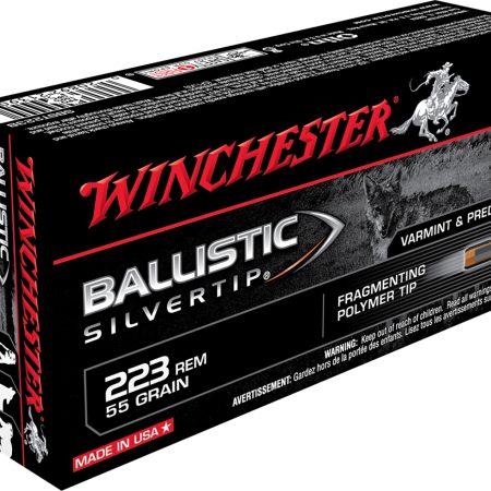 Winchester Ammo SBST223B Ballistic Silvertip  223Rem 55gr Fragmenting Polymer Tip 20 Per Box/10 Case