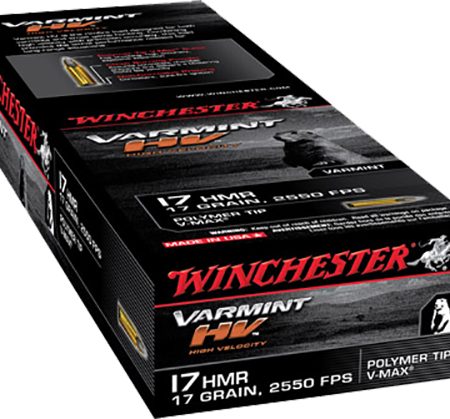 Winchester Ammo S17HMR1 Varmint HV  17HMR 17gr Hornady V Max 50 Per Box/20 Case