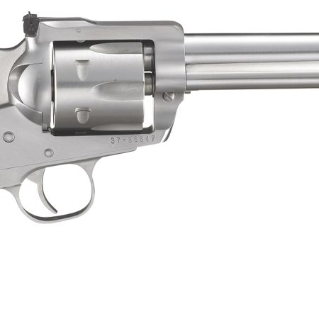 Ruger 0319 Blackhawk  357 Mag 6 6.50" Satin Stainless Steel Barrel, Cylinder & Frame, Hardwood Grip, Transfer Bar Safety, Exposed Hammer