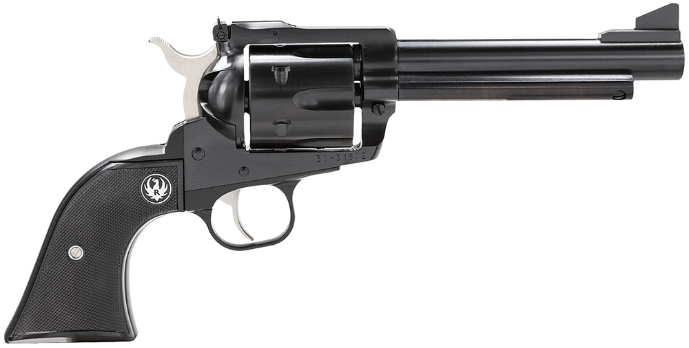 Ruger 0465 Blackhawk 45 Colt (Long Colt) 6rd 5.50" Blued Alloy Steel Barrel, Cylinder & Frame, Black Checkered Rubber Grip, Transfer Bar Safety, Exposed Hammer