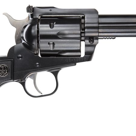 Ruger 0446 Blackhawk Convertible 45 ACP/45 Colt (Long Colt) 6rd 4.63" Blued Alloy Steel Barrel, Cylinder & Frame, Black Checkered Rubber Grip, Transfer Bar Safety, Exposed Hammer