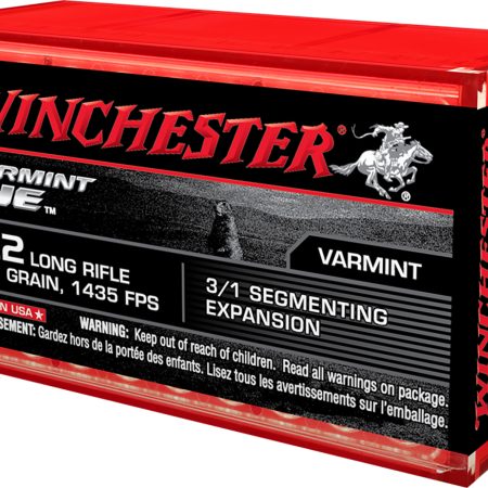 Winchester Ammo S22LRFSP Varmint HE  22LR 37gr 3/1 Segmenting Expansion 50 Per Box/20 Case