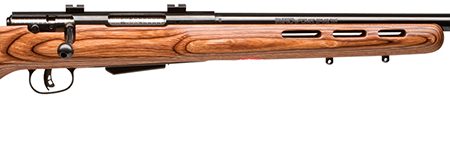 Savage Arms 19141 25 Lightweight Varminter-T 22 Hornet 4+1 Cap 24" Matte Black Rec/Barrel Natural Brown Laminate Fixed Thumbhole Stock Right Hand (Full Size) with Detachable Box Magazine