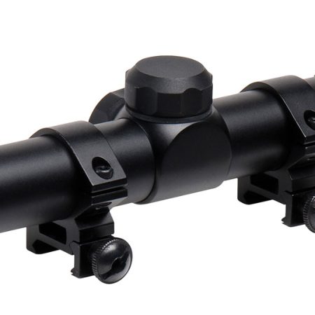 TruGlo TG-853932B Trushot  Black Anodized 3-9x32mm 1" Tube Duplex Reticle w/Rings 3/8" Dovetail