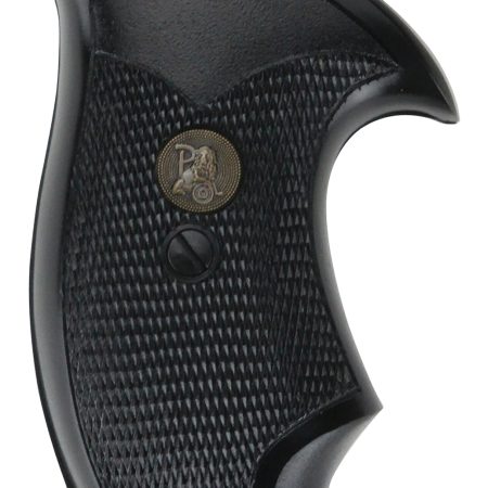 Pachmayr 02523 Compact Grip Checkered Black Rubber for Charter Arms