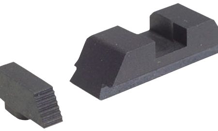 AmeriGlo GT504 Range Series Sight Set for Glock  Black Serrated Front-Black Rear
