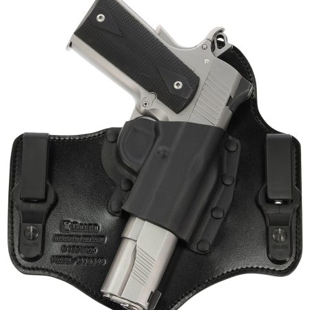 Galco KT212B KingTuk Deluxe IWB Black Kydex/Leather UniClip Fits 1911 Fits 4-5" Barrel Right Hand