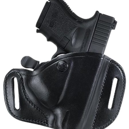 Bianchi 22156 82 CarryLok  OWB Size 11D Black Leather Belt Slide Compatible w/Glock 26/27/Ruger Max-9/Taurus GX4 Belt Up to 1.75" Wide Right Hand