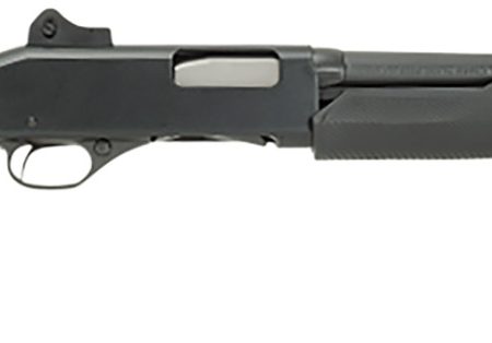 Stevens 19487 320 Security Full Size 12 Gauge Pump 3" 5+1 18.50" Matte Black Carbon Steel Barrel, Matte Black Aluminum Receiver, Fixed Matte Black Synthetic Stock, Ambidextrous