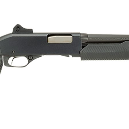 Stevens 19495 320 Security Full Size 12 Gauge Pump 3" 5+1 18.50" Matte Black Carbon Steel Barrel, Matte Black Aluminum Receiver, Fixed w/Pistol Grip Matte Black Synthetic Stock, Ambidextrous