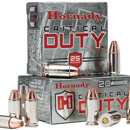 Hornady 90236 Critical Duty  9mmLuger 135gr Hornady FlexLock 25 Per Box/10 Case