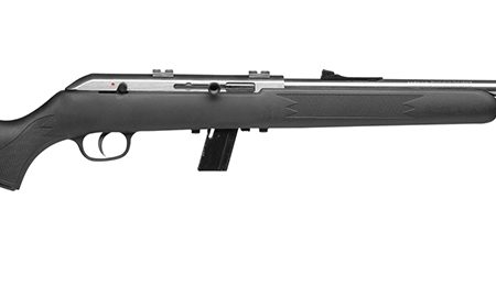 Savage Arms 31000 64 FSS Full Size 22 LR 10+1 21" Matte Sporter Barrel, Matte Drilled & Tapped Stainless Steel Receiver, Matte Black Fixed Synthetic Stock, Right Hand