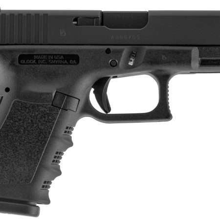 Glock UI2350203 G23 Gen3 Compact 40 S&W 13+1 4.02" Black Steel Barrel, Matte Black Serrated Slide, Black Polymer Frame w/Picatinny Rail, Black Textured Finger Grooved Polymer Grip, USA Made