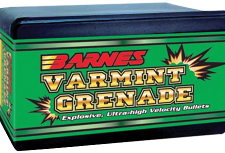 Barnes Bullets 30170 Varmint Grenade Ultra High Velocity 22Hornet 30gr Flat Base Hollow Point 100/Box