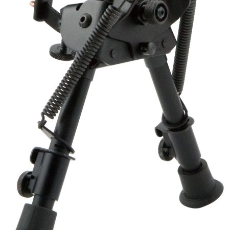 Harris Bipods BRS Swivel BR Swivel Stud, 6-9", Black Steel/Aluminum, Rubber Feet