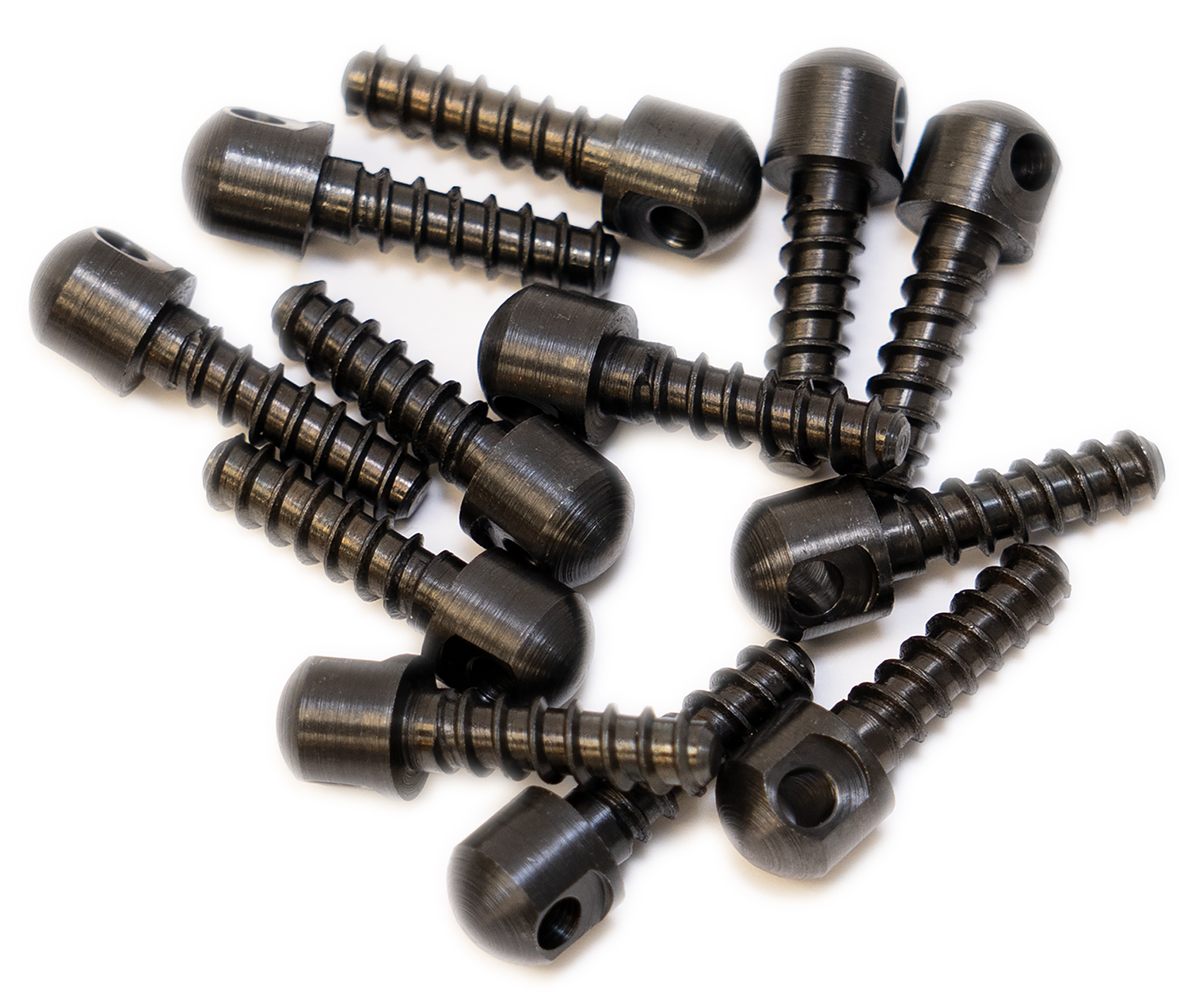 GrovTec US Inc GTHM51 Wood Screw Swivel Studs 0.75" 12-Pack Black
