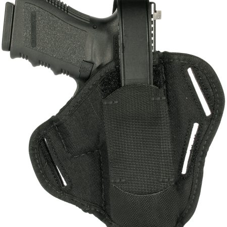 Blackhawk 40CP01BK Pancake  OWB Size Cordura Nylon Black Nylon Belt Slide Fits Medium Frame Auto .32/.380 Fits 3-4" Barrel Ambidextrous