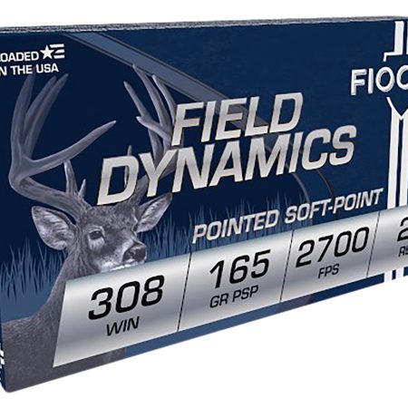 Fiocchi 308D Field Dynamics  308Win 165gr Pointed Soft Point 20 Per Box/10 Case