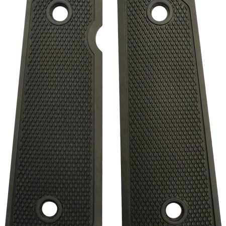 Archangel AA107 Grip Panels  Made of Aluminum With Black Anodized Diamond Checkering Finish for 1911 Government