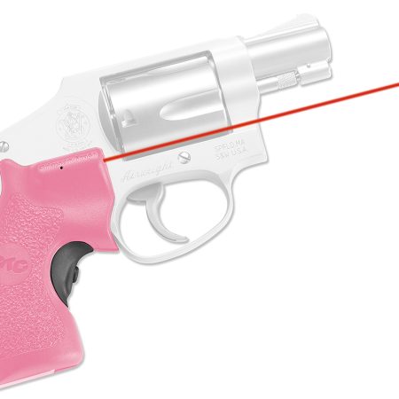 Crimson Trace 0134801 Lasergrips  Fits S&W J-Frame Round Butt, Red Laser 633nM Wavelength 5mW Output, Pink Polymer