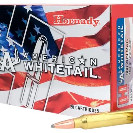 Hornady 8204 American Whitetail  300WinMag 150gr InterLock Spire Point 20 Per Box/10 Case