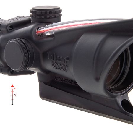 Trijicon 100213 ACOG  Black Hardcoat Anodized 4x32mm Illuminated Red Triangle Post Reticle