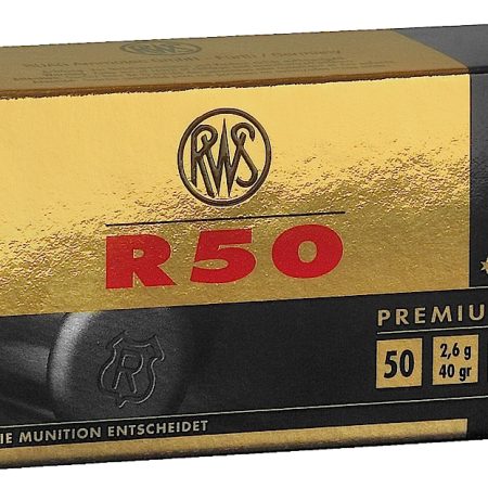 RWS/Umarex 2134187 R50 Premium Line 22LR 40gr Lead Round Nose 50 Per Box/100 Case