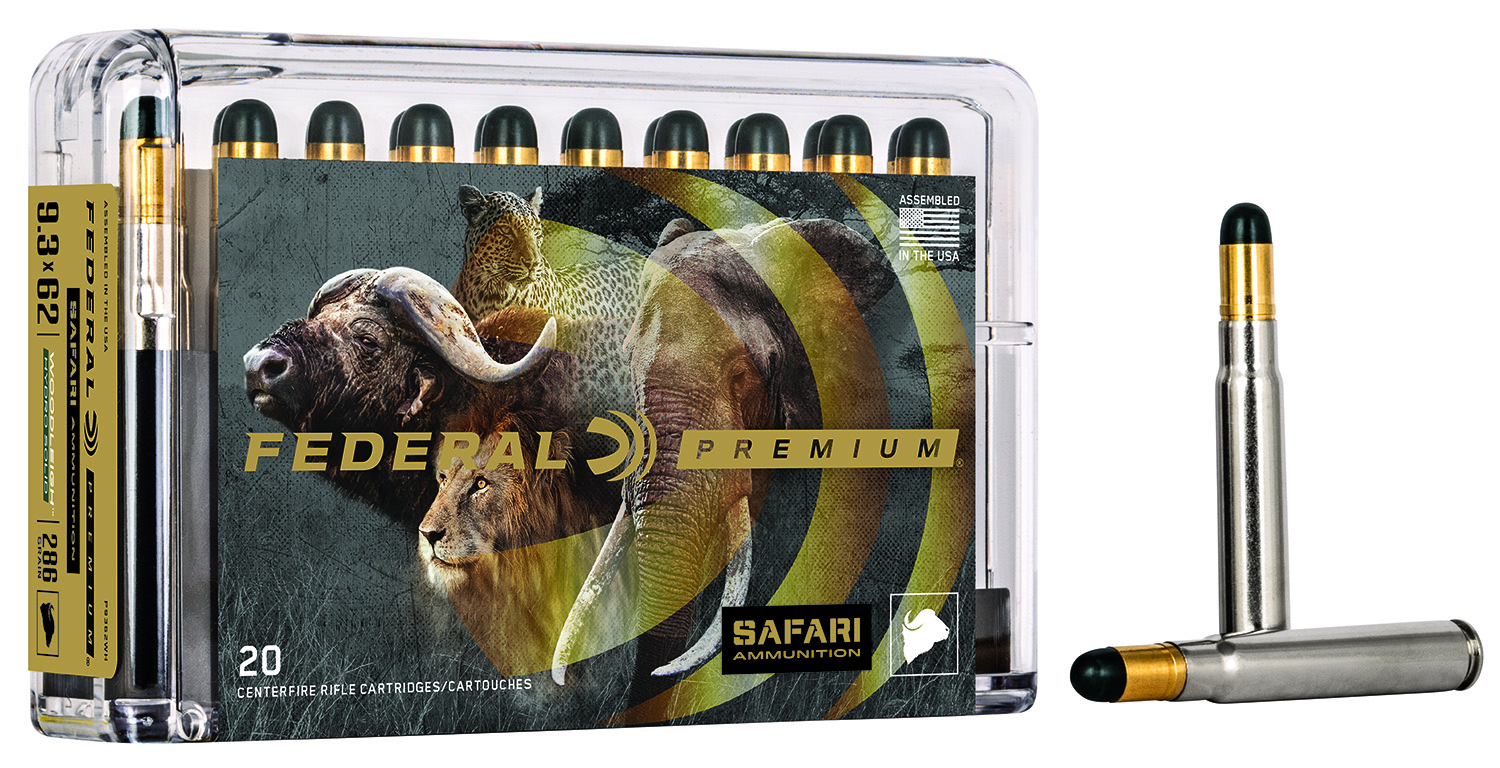 Federal P9374WH Premium Safari Cape-Shok 9.3mmx74R 286gr Woodleigh Hydro Solid 20 Per Box/10 Case
