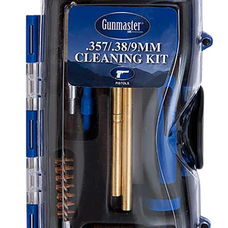 DAC GM9P GunMaster Cleaning Kit 9mm & 38 Cal Pistol/14 Pieces Black/Blue