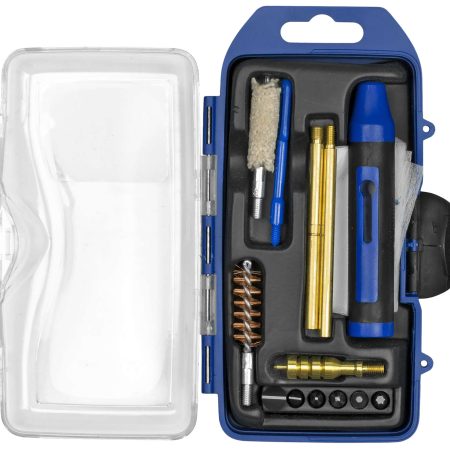 DAC GM40P GunMaster Cleaning Kit 40 Cal & 10mm Pistol/14 Pieces Black/Blue