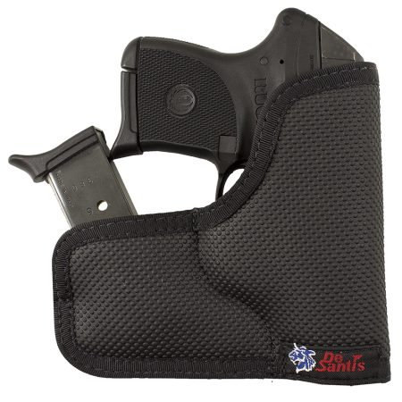 DeSantis Gunhide M33BJN3Z0 Nemesis Ammo Pocket Rubberized Fabric Fits S&W J Frame Fits 2" Barrel Ambidextrous
