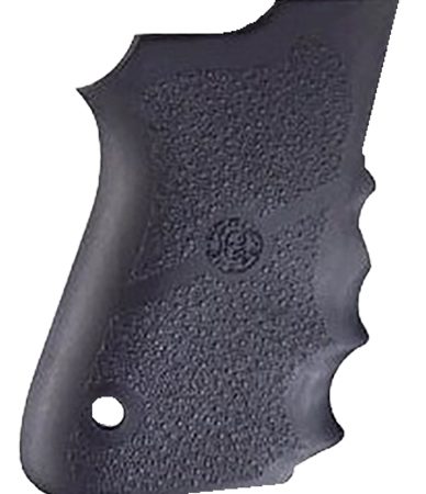 Hogue 69000 Rubber Grip  Black Rubber with Finger Grooves for S&W 6906, Shorty 40, 4013 TSW