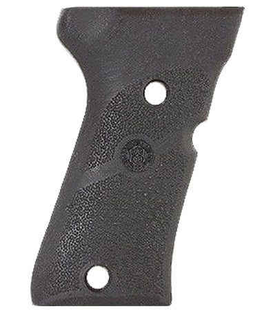 Hogue 93010 Grip Panels  Cobblestone Black Rubber for Beretta 92 Compact