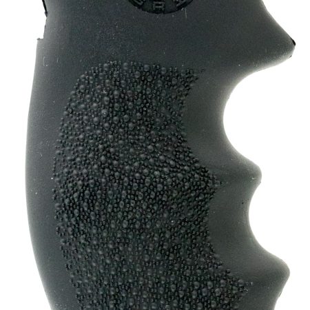Hogue 19000 Monogrip  Black Rubber with Finger Grooves for S&W K, L Frame with Round Butt