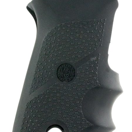 Hogue 85000 Rubber Grip  Black Rubber with Finger Grooves for Ruger P85, P91