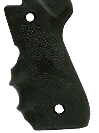 Hogue 92000 Rubber Grip  Black Rubber with Finger Grooves for Beretta 92F, 96
