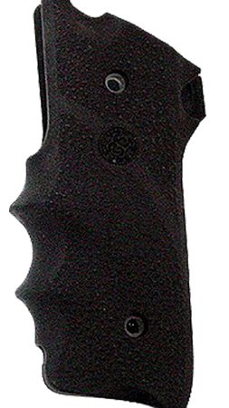 Hogue 82000 Rubber Grip  Black with Finger Grooves for Ruger Mark II, III