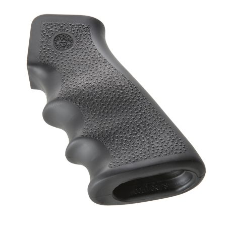 Hogue 15000 OverMolded Grip Black Rubber with Finger Grooves for AR-15, M16