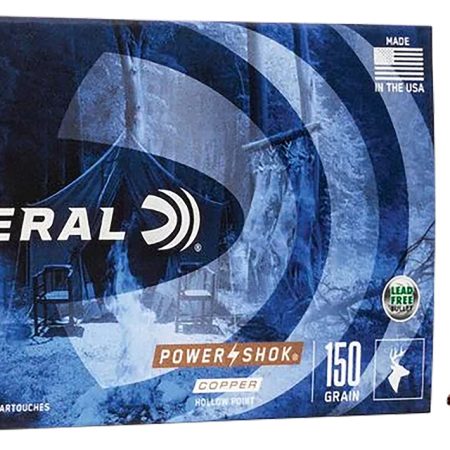 Federal 308150LFA Power-Shok Copper 308Win 150gr Copper Hollow Point 20 Per Box/10 Case