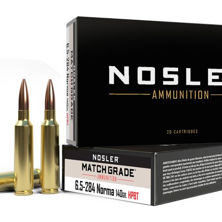 Nosler 44166 Match Grade  6.5x284Norma 140gr Custom Competition Hollow Point Boat Tail 20 Per Box/10 Case