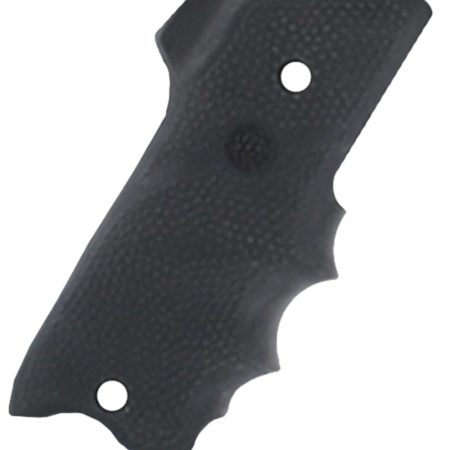Hogue 82060 Rubber Grip  Black with Finger Grooves & Right Hand Finger Rest for Ruger Mark II, III